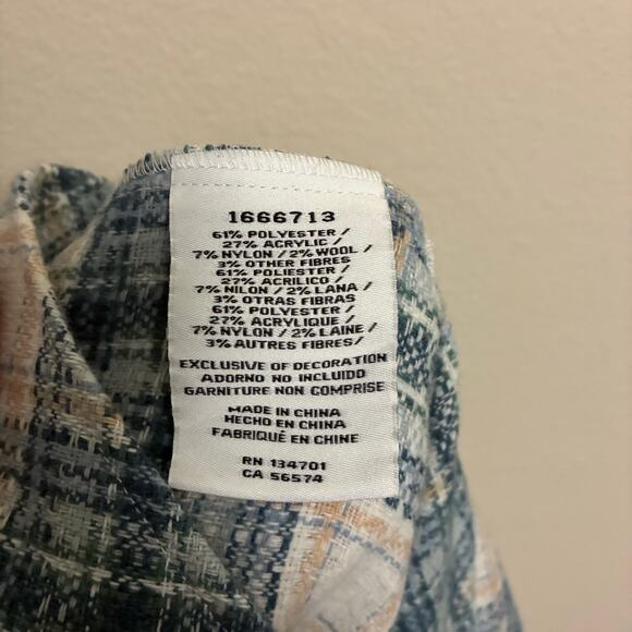 Boston Traders Oversized Button Down Flannel Womens Size L - Picture 7 of 8